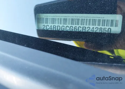 2012 Dodge Grand Caravan Sxt z USA, uszkodzony, nr VIN 2C4RDGCG6CR242850